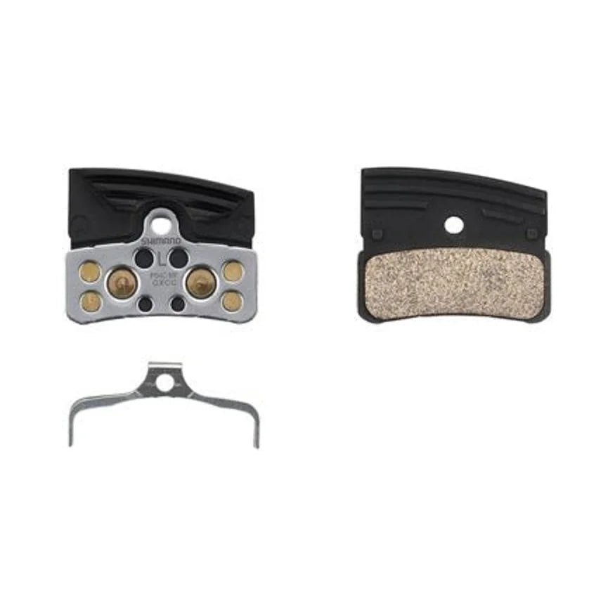 Shimano P04C-MF Disc Brake Pads and Springs - Metal Compound, Finned Aluminum and Stainless Steel Back Plate, One Pair – Shimano P04C-MF Disc Brake Pads and Springs - Metal Compound, Finned Aluminum and Stainless Steel Back Plate, One Pair