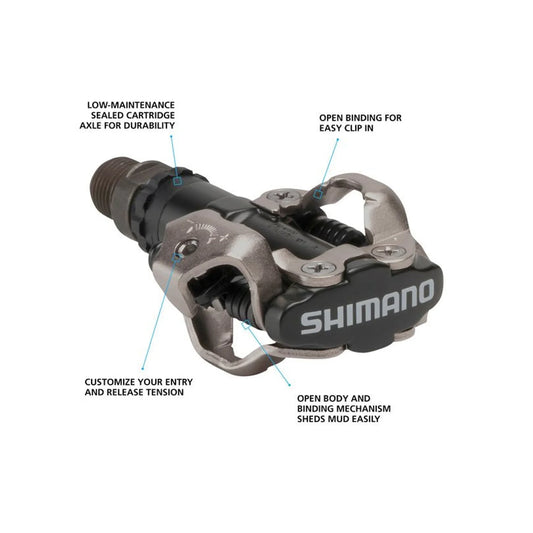 Shimano PD-M520 Clipless Pedal (Bicycle Pedals) – close-up detail