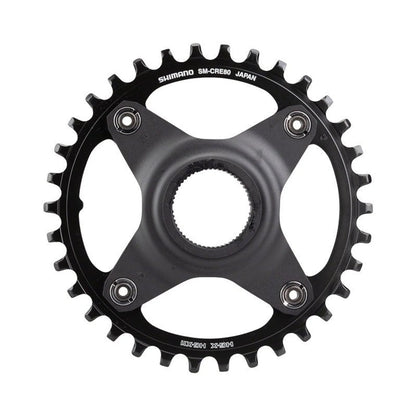 Shimano STEPS SM-CRE80 Chainring without Chainguide, 50mm Chainline, 34t (Bicycle Chainrings) – studio photo