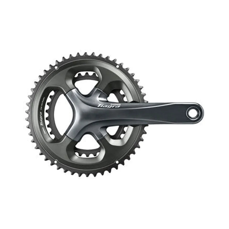 Shimano Tiagra FC-4700 Crankset - 175mm, 10-Speed, 50/34t, 110 Asymmetric BCD, Hollowtech II Spindle Interface, Gray – Shimano Tiagra FC-4700 Crankset - 175mm, 10-Speed, 50/34t, 110 Asymmetric BCD, Hollowtech II Spindle Interface, Gray