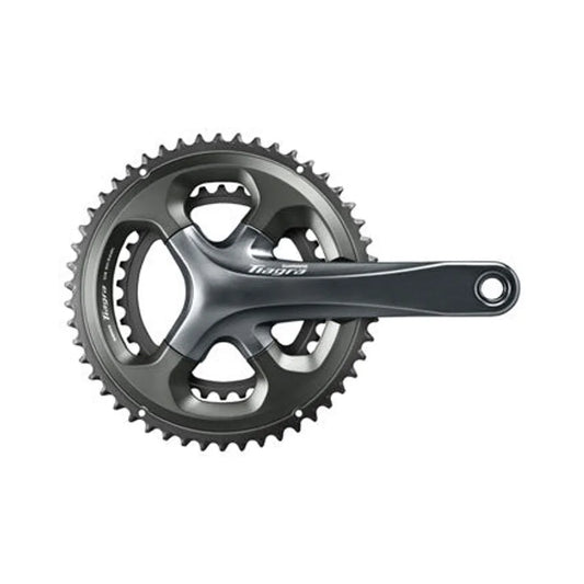 Shimano Tiagra FC-4700 Crankset - 175mm, 10-Speed, 50/34t, 110 Asymmetric BCD, Hollowtech II Spindle Interface, Gray – Shimano Tiagra FC-4700 Crankset - 175mm, 10-Speed, 50/34t, 110 Asymmetric BCD, Hollowtech II Spindle Interface, Gray