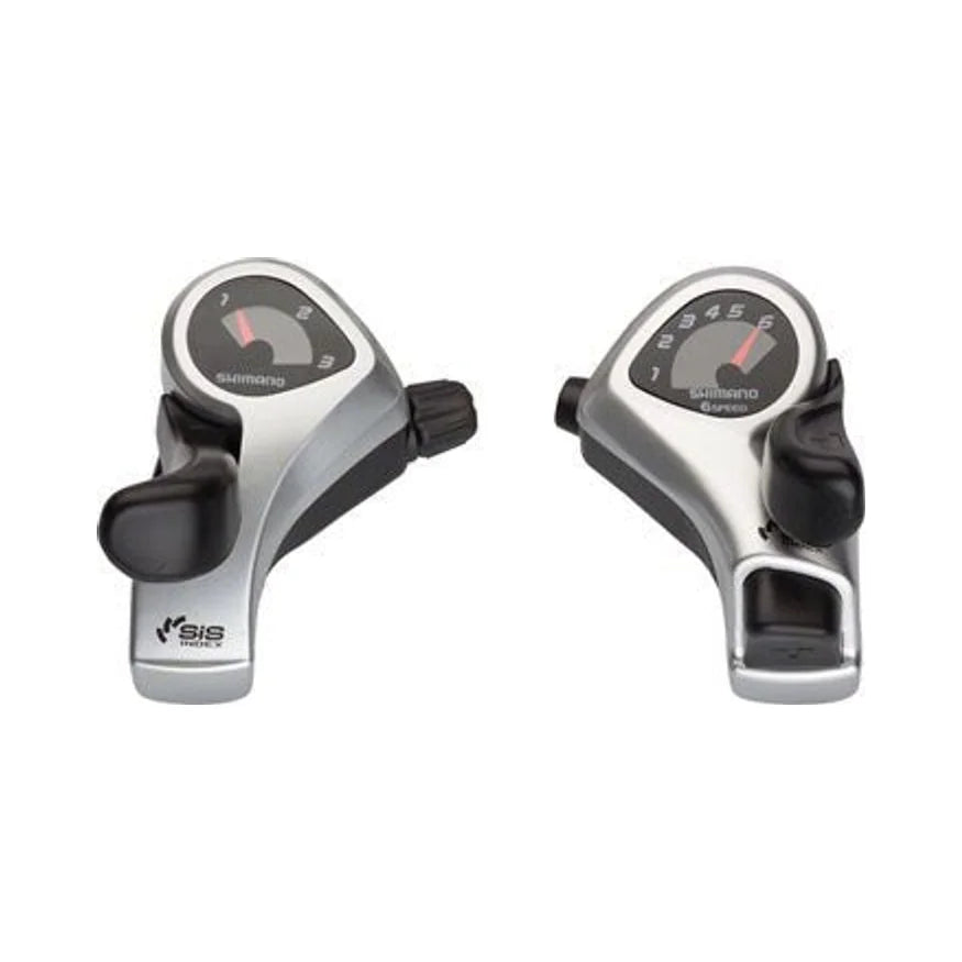 Shimano Tourney SL-TX50 3x6-Speed Thumb Shifter Set (Bicycle Shifters) – studio product photo