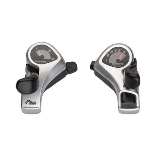 Shimano Tourney SL-TX50 3x6-Speed Thumb Shifter Set (Bicycle Shifters) – studio product photo