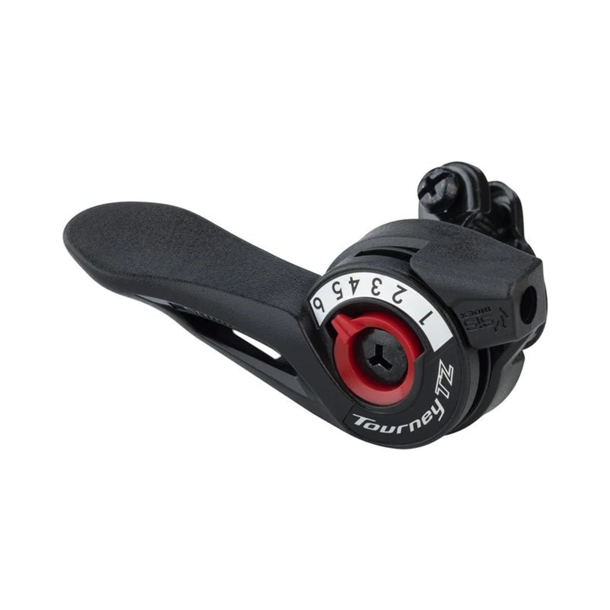 Shimano Tourney TZ500 6-Speed Right Thumb Shifter (Bicycle Shifters) – front profile