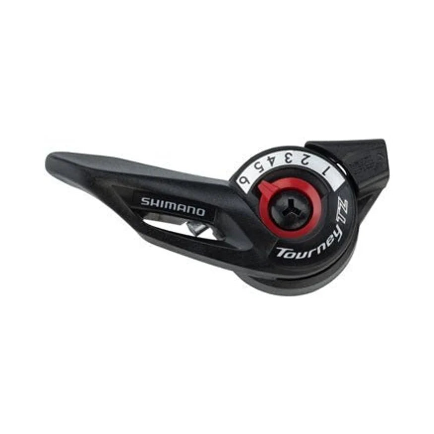 Shimano Tourney TZ500 6-Speed Right Thumb Shifter (Bicycle Shifters) – close-up detail