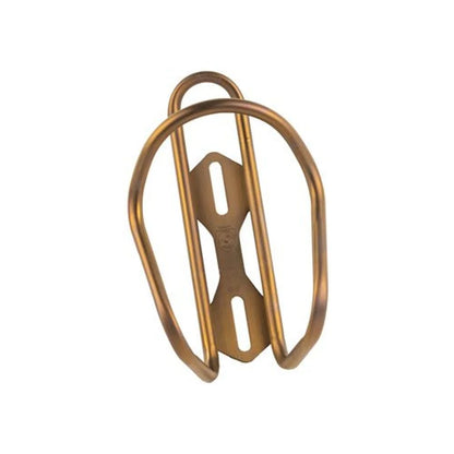 Silca Anodized Titanium Bottle Cage - Bourbon (Water Bottle Cages) – front profile