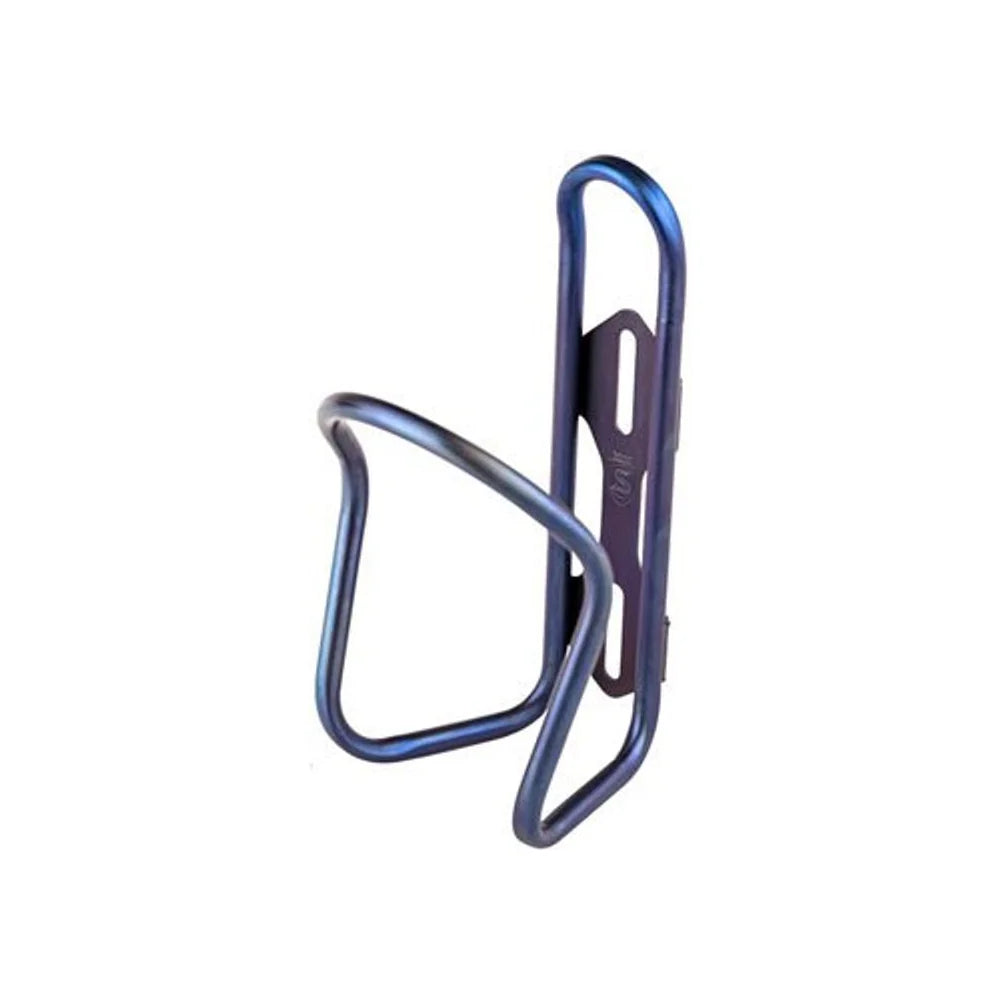 Silca Anodized Titanium Bottle Cage - Royal Purple (Water Bottle Cages) – studio product photo