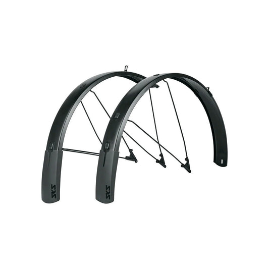 SKS B75 Bluemels Style Full Coverage Fender Set - 75mm, 27.5/29/700 x 2.25-2.6", Matte Black (Bicycle Fenders) – showcase