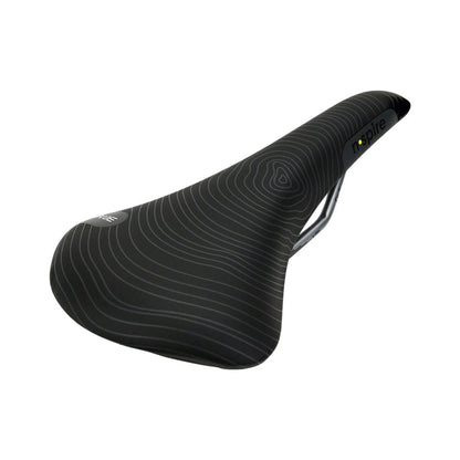Smanie N.Spire Saddle - Chromoly, Microfiber Black, 136 (Bicycle Saddles) – front profile
