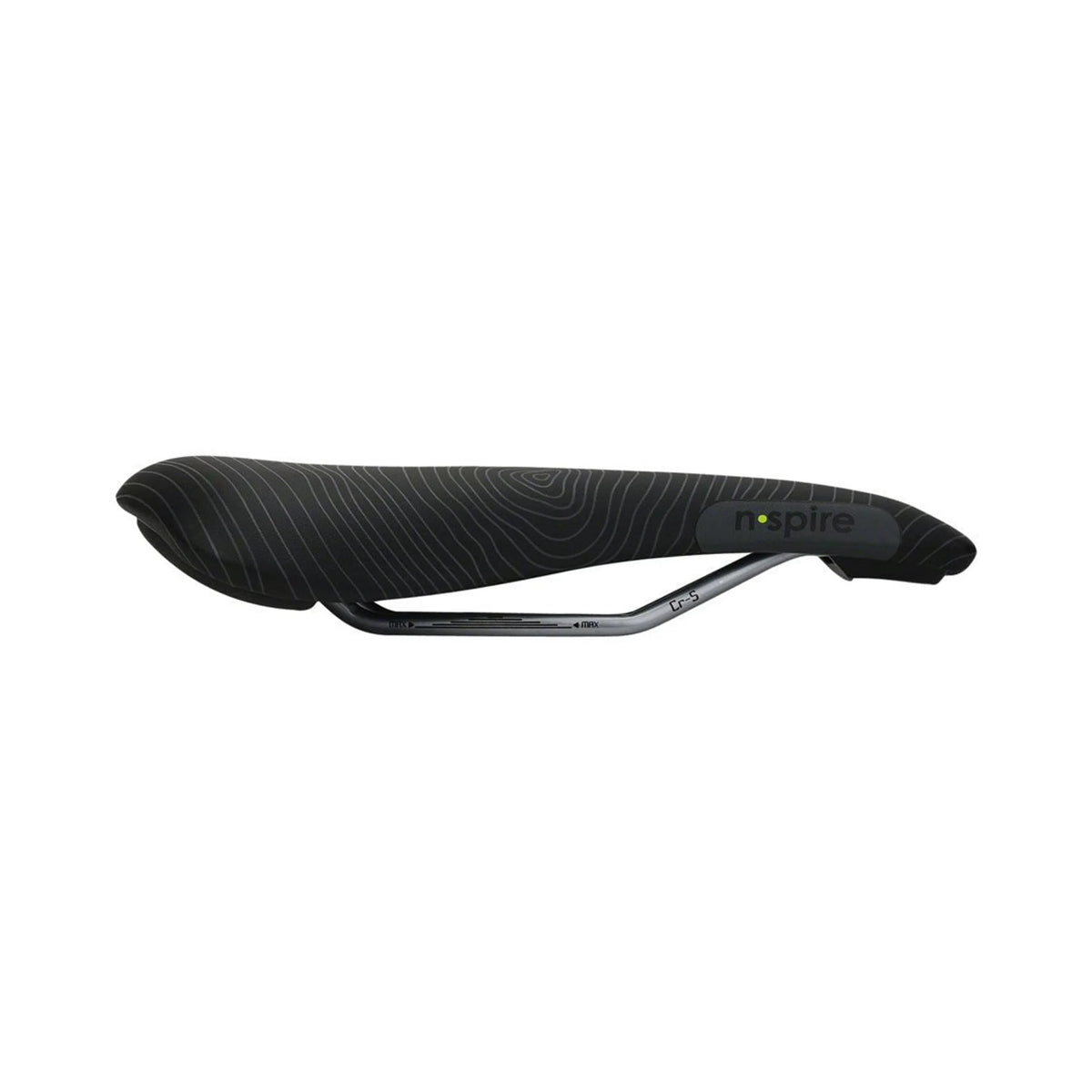 Smanie N.Spire Saddle - Chromoly, Microfiber Black, 136 (Bicycle Saddles) – studio photo
