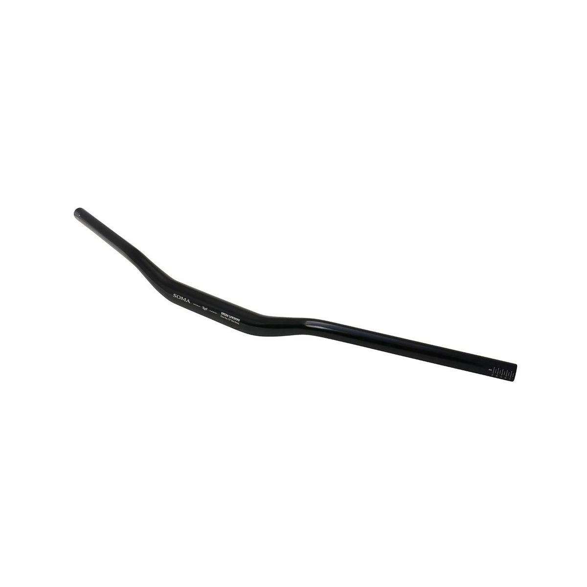 Soma Dream Lowdown Riser Bar, (31.8) 25mm/780mm - Black (Bicycle Handlebars) – close-up detail