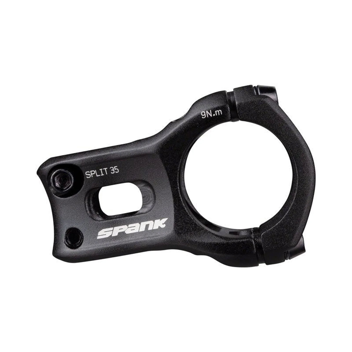 Spank Split 35 Stem - 35mm, 35 Clamp, +/-0, 1 1/8", Aluminum, Black (Bicycle Stems) – studio photo