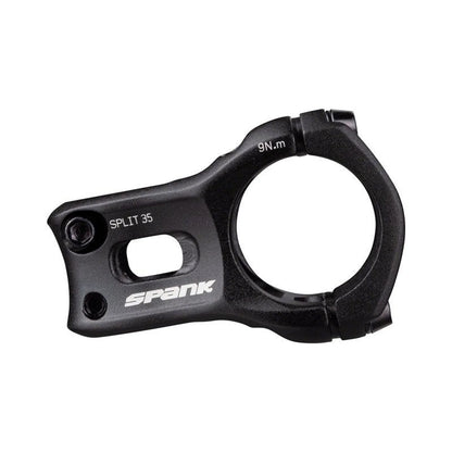 Spank Split 35 Stem - 35mm, 35 Clamp, +/-0, 1 1/8", Aluminum, Black (Bicycle Stems) – studio photo