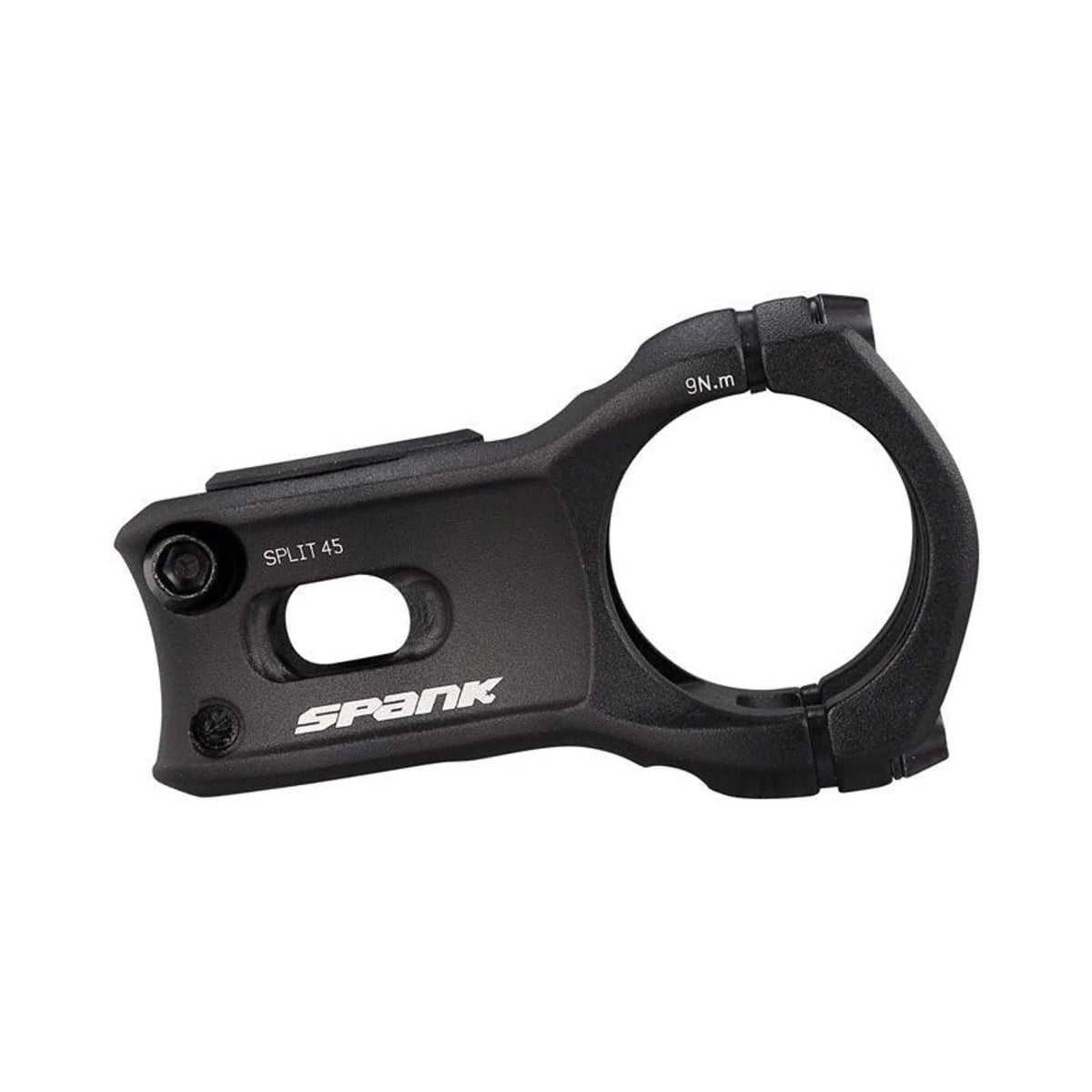 Spank Split 35 Stem - 45mm, 35 Clamp, +/-0, 1 1/8", Aluminum, Black (Bicycle Stems) – studio photo