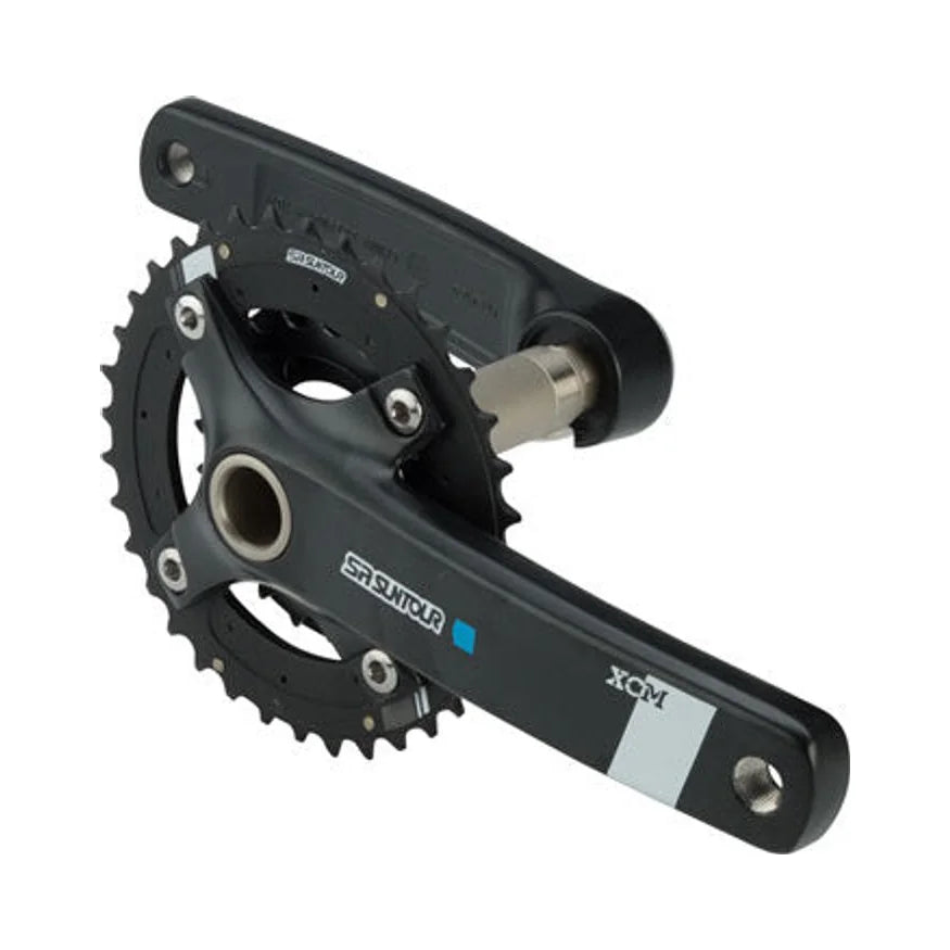 SR Suntour XCM-AX Crankset - 175mm, 10-Speed, 36/22t, 104/64 BCD, Hollowtech II Spindle Interface, Black – SR Suntour XCM-AX Crankset - 175mm, 10-Speed, 36/22t, 104/64 BCD, Hollowtech II Spindle Interface, Black (Bicycle Cranks)