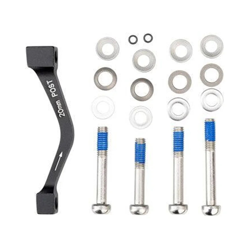 SRAM/ Avid 20mm Post-Mount Disc Caliper to Post Mount Frame/Fork Adaptor with Stainless Bolts Kits for Regular and CPS Calipers – SRAM/ Avid 20mm Post-Mount Disc Caliper to Post Mount Frame/Fork Adaptor with Stainless Bolts Kits for Regular and CPS