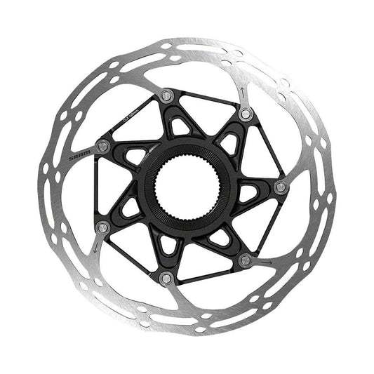 SRAM/Avid CenterLineX Center-Lock 140mm Rotor, No Lockring: Black (Bicycle Brake Rotors) – studio product photo