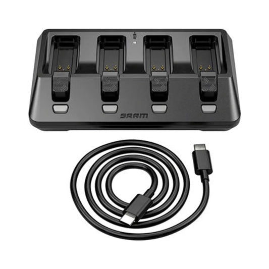 SRAM AXS eTap 4-Port Battery Base Charger - Includes USB-C Cord (Batteries not included) (Bicycle Drivetrain Parts) – studio