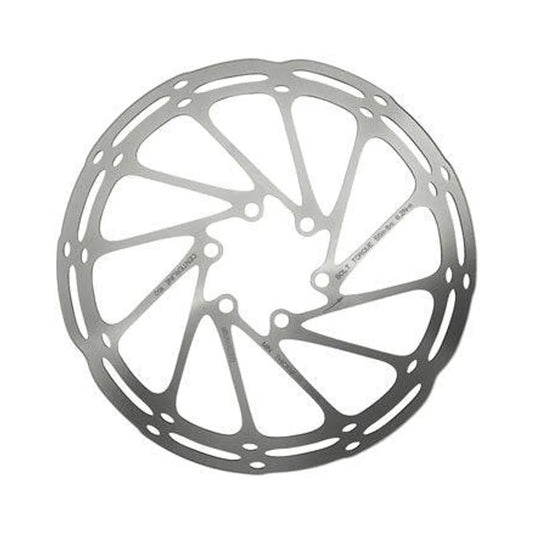 SRAM CenterLine Disc Brake Rotor - 220mm, 6-Bolt, Silver (Bicycle Brake Rotors) – studio product photo
