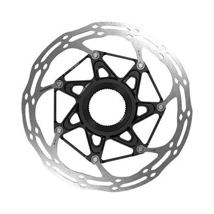 SRAM CenterLine X Disc Brake Rotor - 160mm, Center Lock, Silver/Black (Bicycle Brake Rotors) – studio product photo