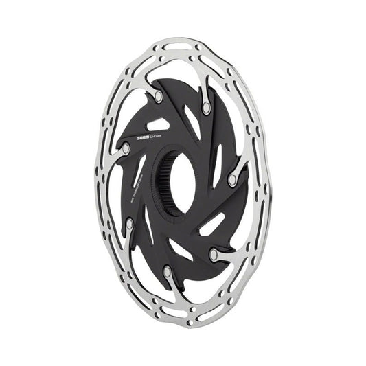 SRAM CenterLine XR Disc Brake Rotor - 160mm, Center Lock, Silver/Black (Bicycle Brake Rotors) – studio photo