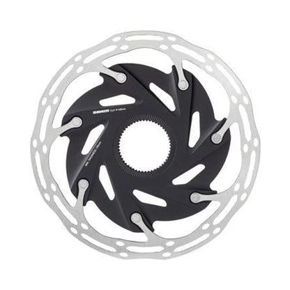 SRAM CenterLine XR Disc Brake Rotor - 160mm, Center Lock, Silver/Black (Bicycle Brake Rotors) – detail angle