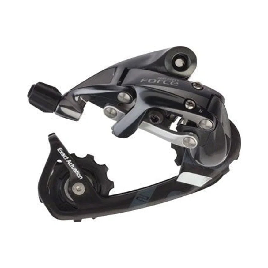 SRAM Force 22 WiFli Rear Derailleur - 11 Speed, Medium Cage, Black (Bicycle Derailleurs) – detail angle