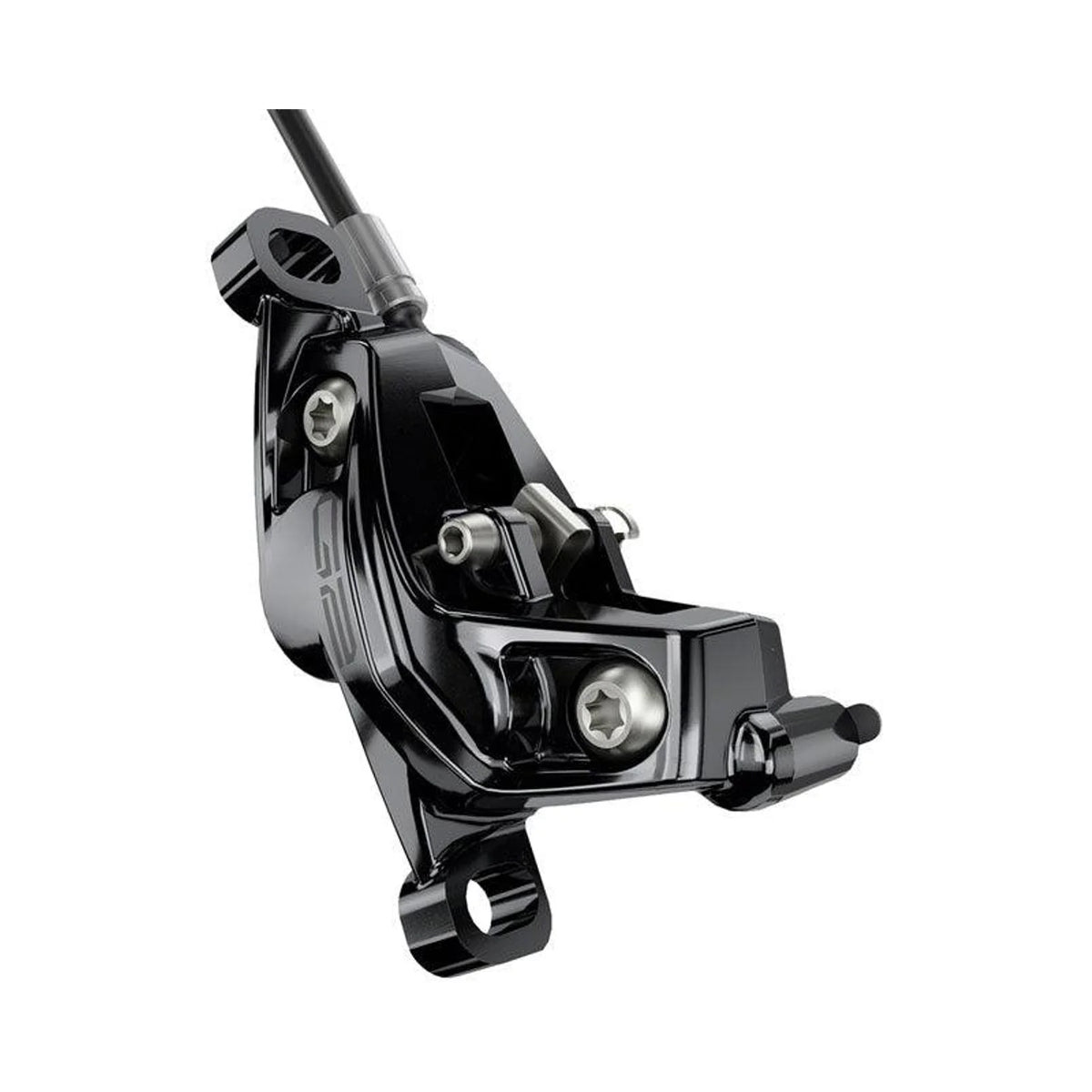 SRAM G2 Ultimate Disc Brake and Lever - Rear, Hydraulic, Post Mount, Carbon Lever, Titanium Hardware, Gloss Black, A2 – SRAM G2 Ultimate Disc Brake and Lever - Rear, Hydraulic, Post Mount, Carbon Lever, Titanium Hardware, Gloss Black, A2 (view 3 of 3)