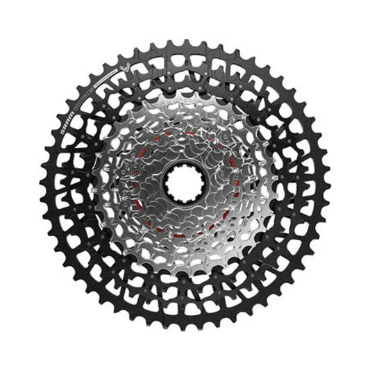 SRAM GX Eagle T-Type XS-1275 Cassette - 12-Speed, 10-52t, For XD Driver, Black/Silver – SRAM GX Eagle T-Type XS-1275 Cassette - 12-Speed, 10-52t, For XD Driver, Black/Silver (Bicycle Cassettes & Freewheels)