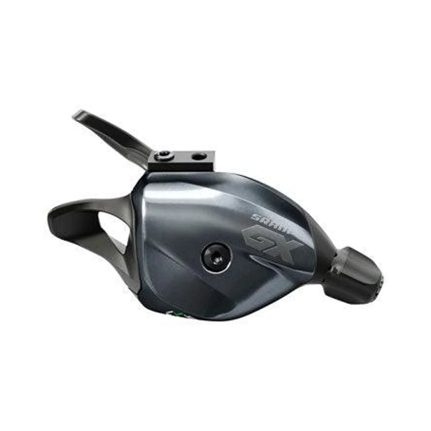 SRAM GX Eagle Trigger Shifter - Rear, 12-Speed, Discrete Clamp, Lunar (Bicycle Shifters) – studio product photo