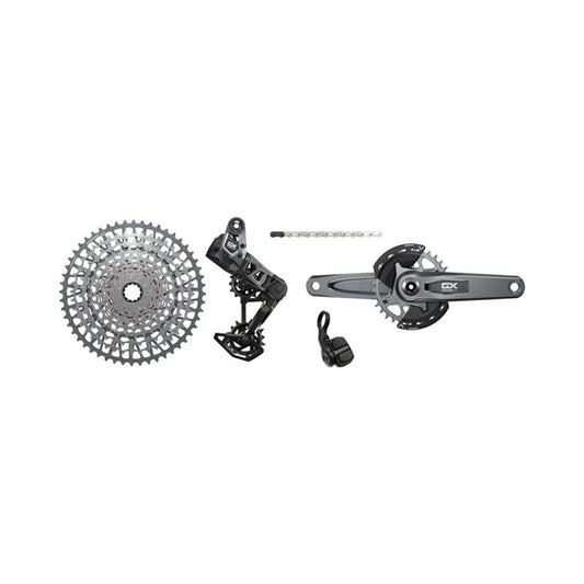 SRAM GX T-Type Eagle Transmission Groupset - 170mm Crank, 32t Chainring, AXS POD Controller, 10-52t Cassette, Rear – SRAM GX T-Type Eagle Transmission Groupset - 170mm Crank, 32t Chainring, AXS POD Controller, 10-52t Cassette, Rear Derailleur, Chain
