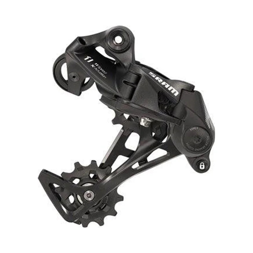 SRAM NX Rear Derailleur - 11 Speed, Long Cage, Black (Bicycle Derailleurs) – studio product photo