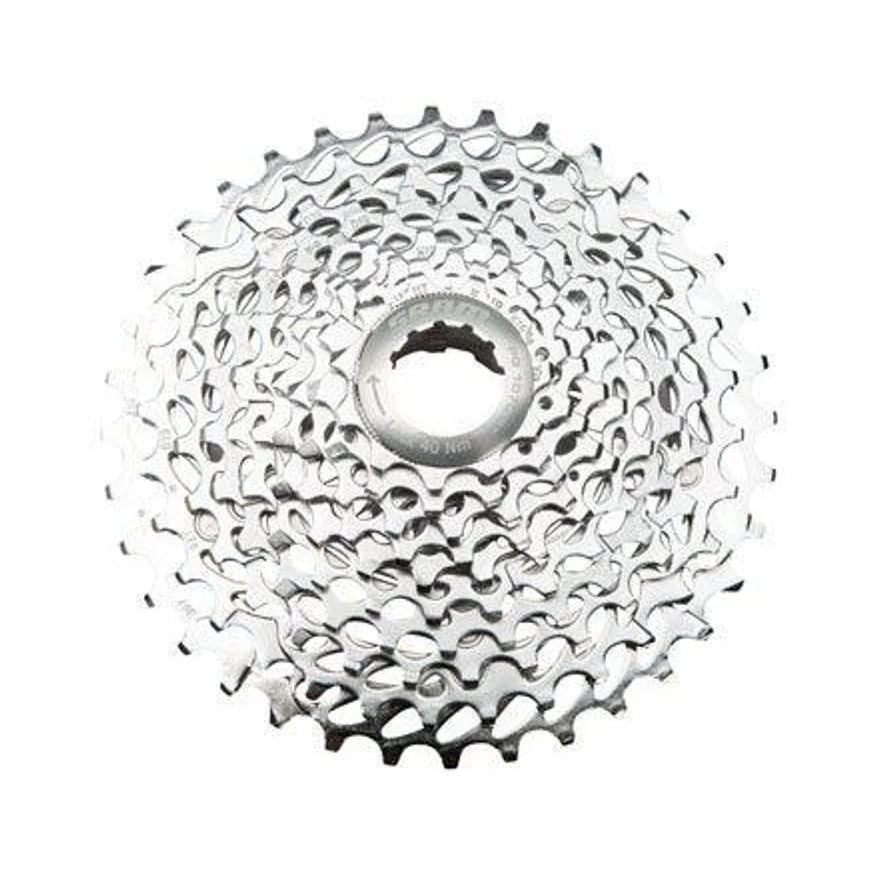 SRAM PG-1070 Cassette - 10 Speed, 11-36t, Silver (Bicycle Cassettes & Freewheels) – studio product photo