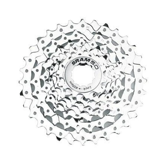 SRAM PG-850 Cassette - 8 Speed, 11-32t, Silver (Bicycle Cassettes & Freewheels) – studio product photo