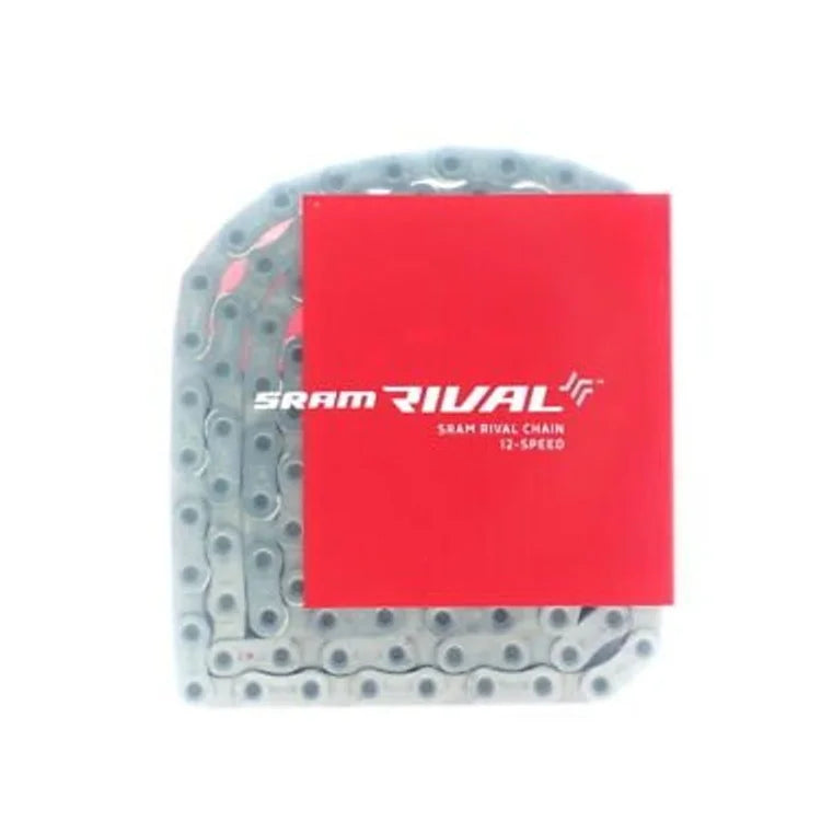 SRAM Rival AXS Chain - 12-Speed, 120 Links, Flattop, Silver, D1 (Bicycle Chains) – studio photo