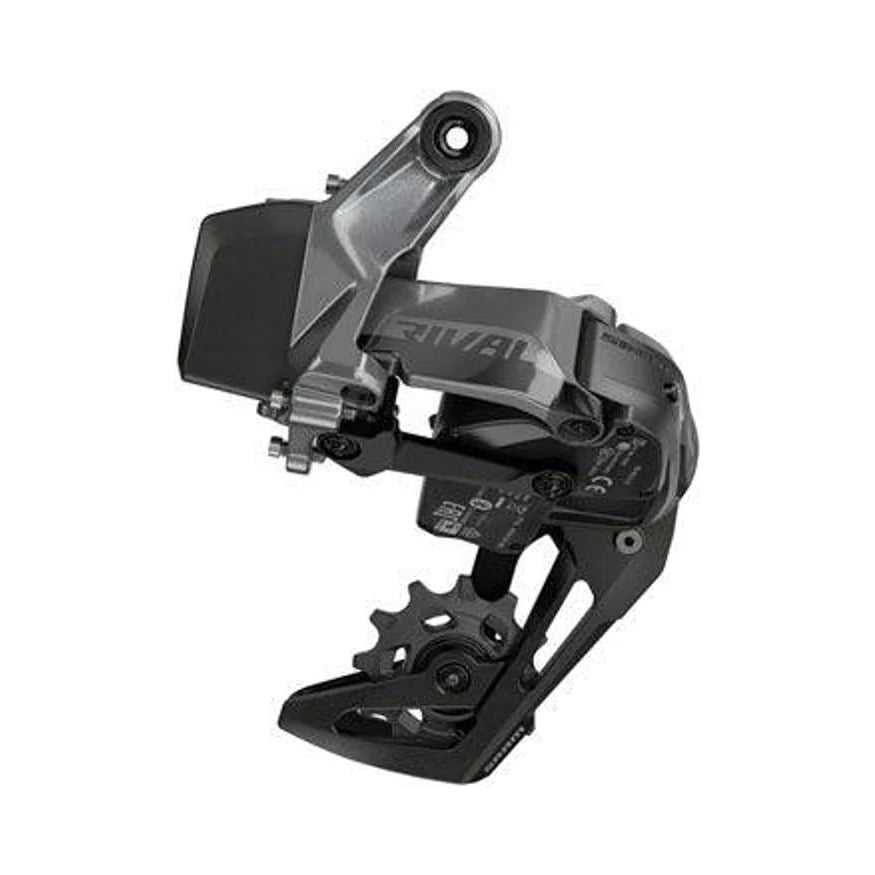 SRAM Rival XPLR eTap AXS Rear Derailleur - 12-Speed, 44t Max, Black, D1 (Bicycle Derailleurs) – detail angle