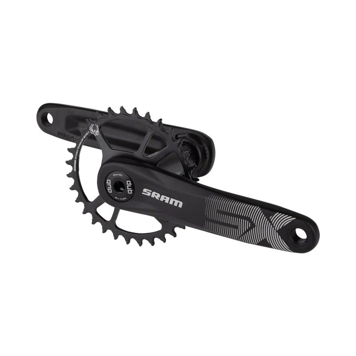 SRAM SX Eagle Boost Crankset - 175mm, 12-Speed, 32t, Direct Mount, DUB Spindle Interface, Black, A1 – SRAM SX Eagle Boost Crankset - 175mm, 12-Speed, 32t, Direct Mount, DUB Spindle Interface, Black, A1 (Bicycle Cranks) (view 2 of 2)
