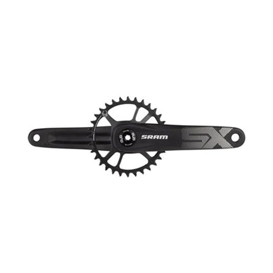 SRAM SX Eagle Crankset - 165mm, 12-Speed, 32t, Direct Mount, DUB Spindle Interface, Black, A1 (Bicycle Cranks) – close-up