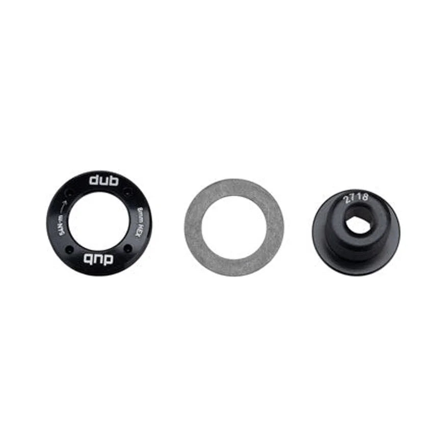SRAM/ Truvativ DUB M18 Crank Bolt and M30 Self-Extracting Cap, Black (Crank Arm Fixing Bolt) – studio photo