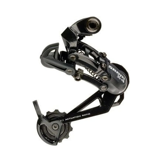 SRAM X4 Rear Derailleur - 7,8,9 Speed, Long Cage, Black (Bicycle Derailleurs) – studio product photo