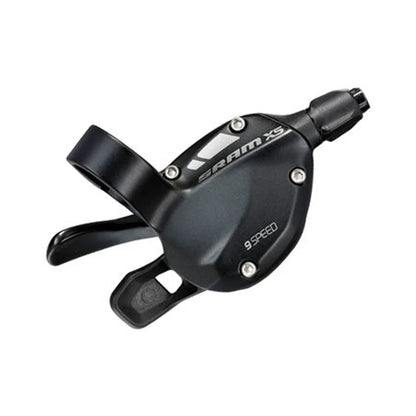 SRAM X5 Trigger Shifter - Right/Rear, 9-Speed, Black (Bicycle Shifters) – studio photo