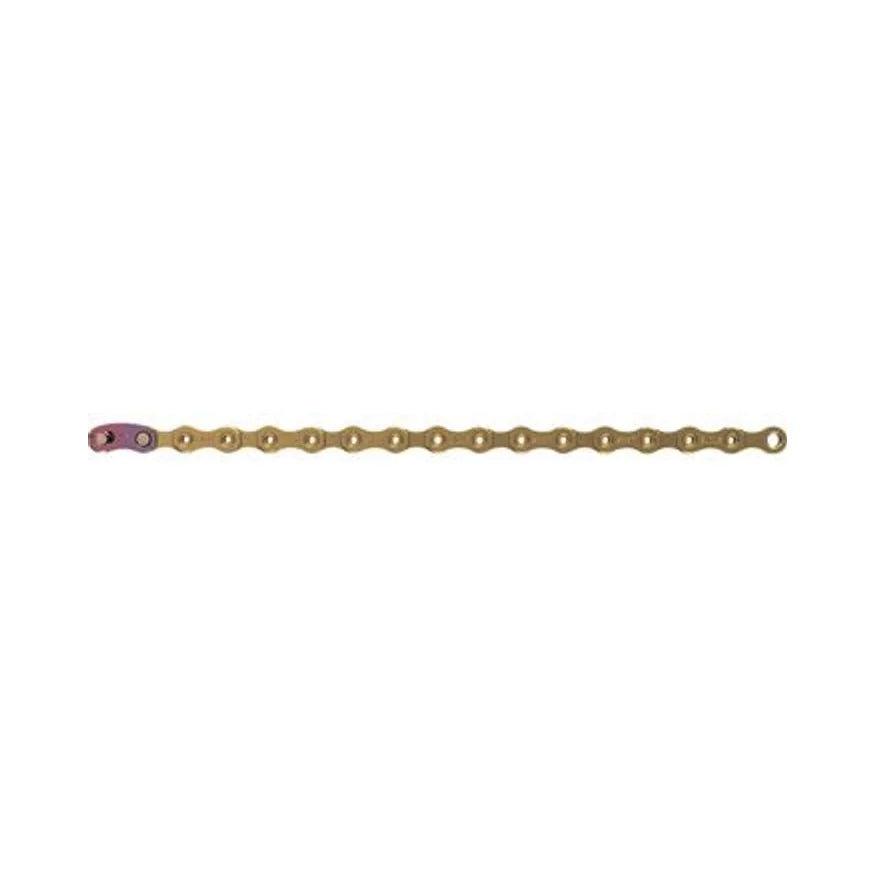 SRAM XX1 Eagle Chain - 12-Speed, 126 Links, Gold (Bicycle Chains) – studio product photo