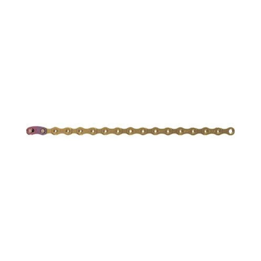 SRAM XX1 Eagle Chain - 12-Speed, 126 Links, Gold (Bicycle Chains) – studio product photo