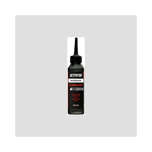 Stan's No Tube Stan's Biobased ForkBoost, 120ml (Suspension Oil and Lube) – detail angle