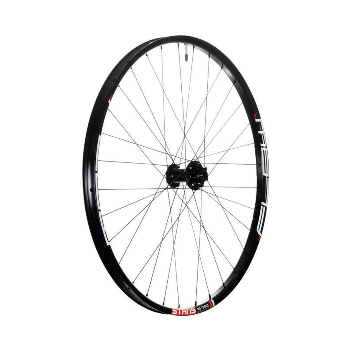 Stan's No Tubes Flow MK3 Front Wheel - 27.5", 15 x 110mm Boost, 6-Bolt, Black (Bicycle Wheels) – studio photo