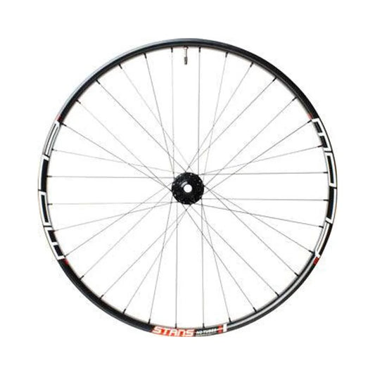 Stan's No Tubes Flow MK3 Front Wheel - 27.5", 15 x 110mm Boost, 6-Bolt, Black (Bicycle Wheels) – detail angle