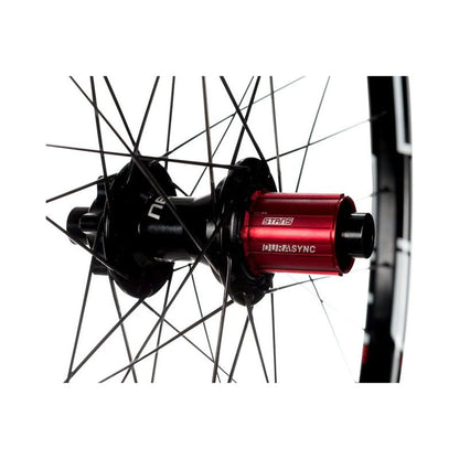 Stan's No Tubes Flow MK3 Rear Wheel - 27.5", 12 x 148mm Boost, 6-Bolt, HG 11, Black (Bicycle Wheels) – close-up detail