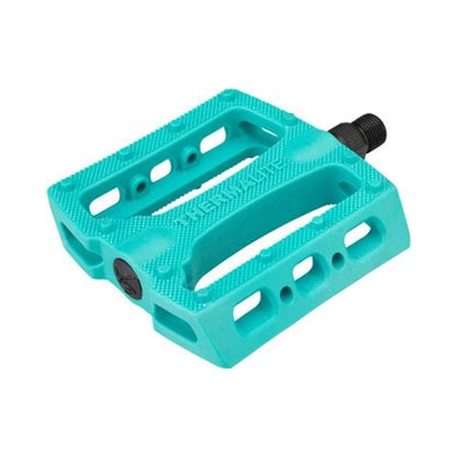 Stolen Thermalite Pedals - Platform, Composite/Plastic, 9/16", Caribbean Green (Bicycle Pedals) – studio photo