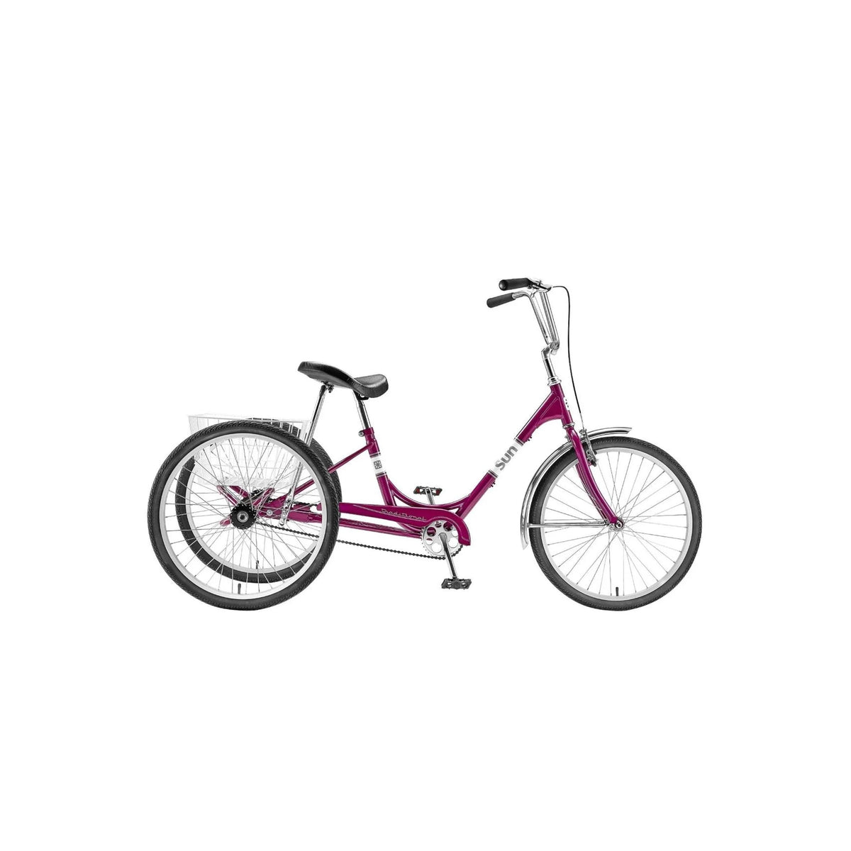 Sun Traditional 24 Single Speed Trike (Adult Trike) – studio photo
