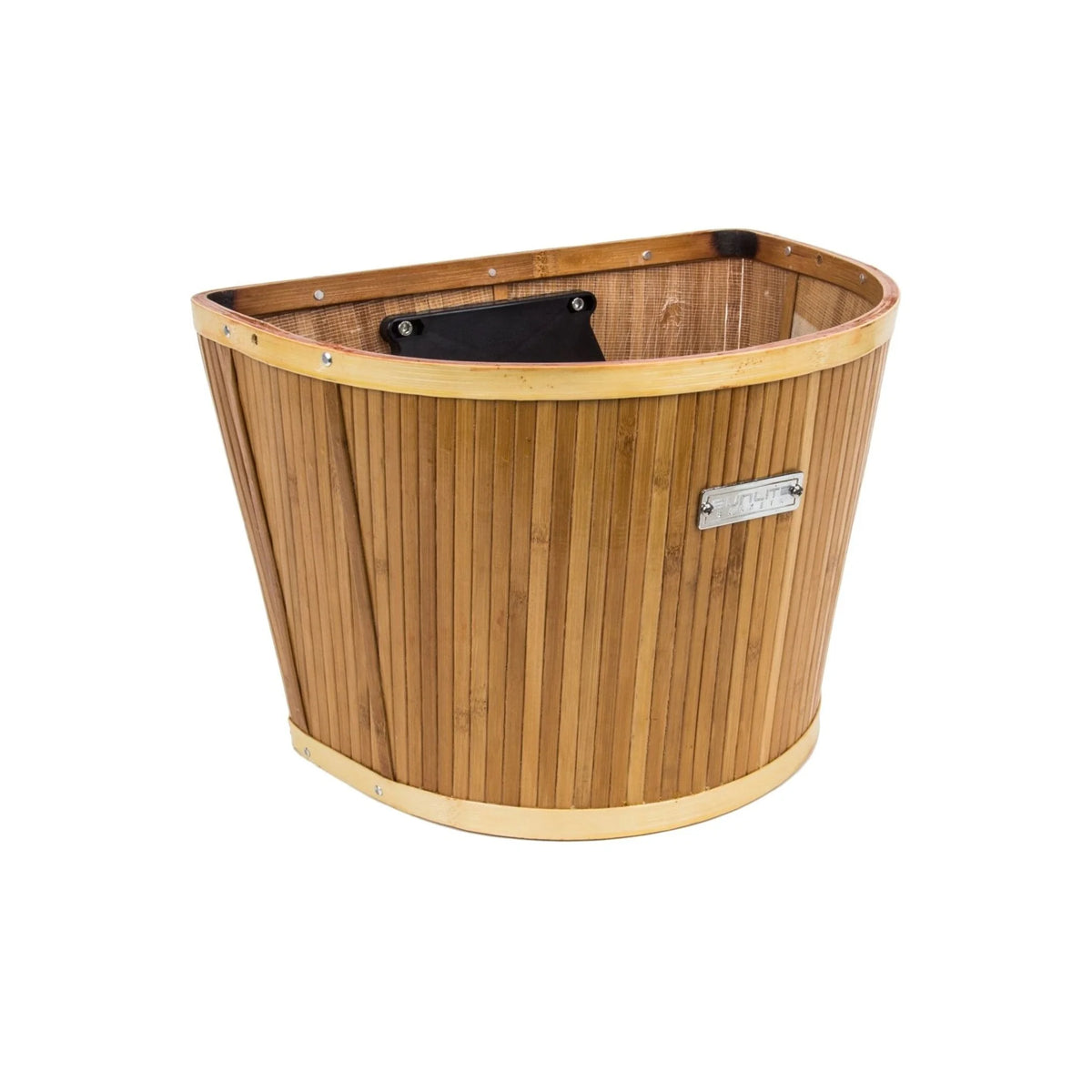 Sunlite Bamboo Slat QR Basket (Bicycle Baskets) – studio photo